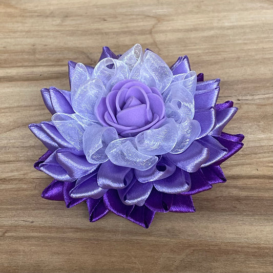 Lotus hair tie with purple middle (IRFI 2)