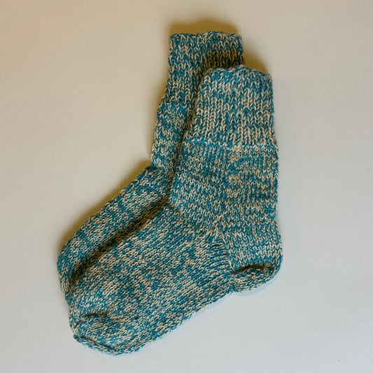 Gray bluish warm socks size 36-38. (LARE 21)