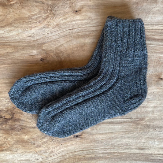 Gray bluish warm socks size 36-38. (LARE 21)