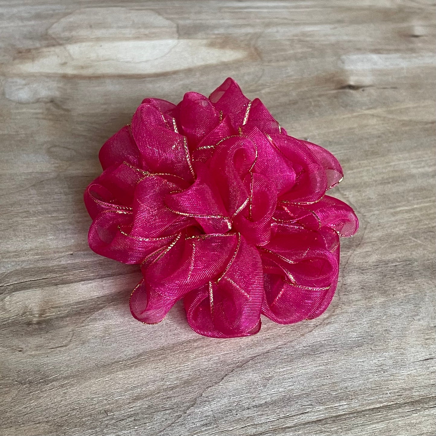 Piesātināti rozā matu gumija ar spīdīgu maliņu (IRFI 29) - www.tiptip.lv 