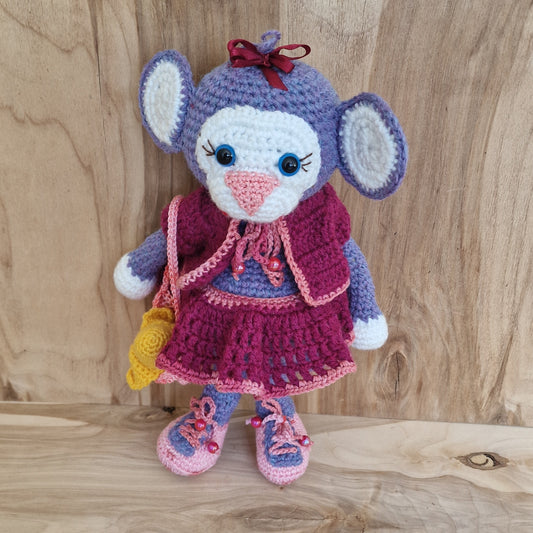 Rotaļlieta - pērtiķīte ar somu (VIER/EVOS 2) - www.tiptip.lv 