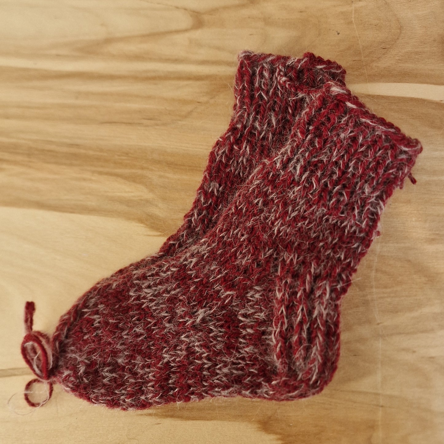 Sarkanu melanža toņu bērnu vilnas zeķes 24.-26.izm. (ALMA 174) - www.tiptip.lv 