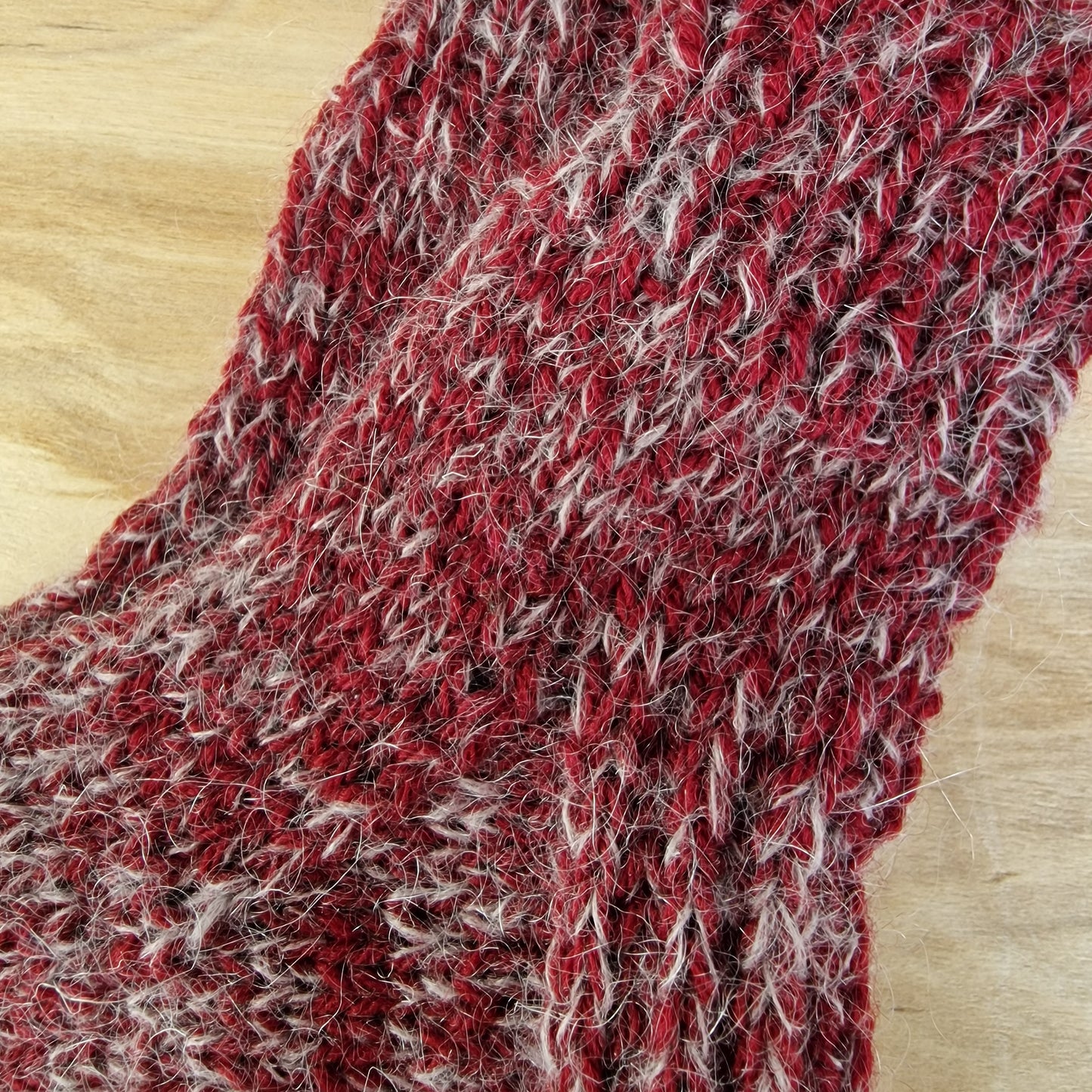 Sarkanu melanža toņu bērnu vilnas zeķes 24.-26.izm. (ALMA 174) - www.tiptip.lv 