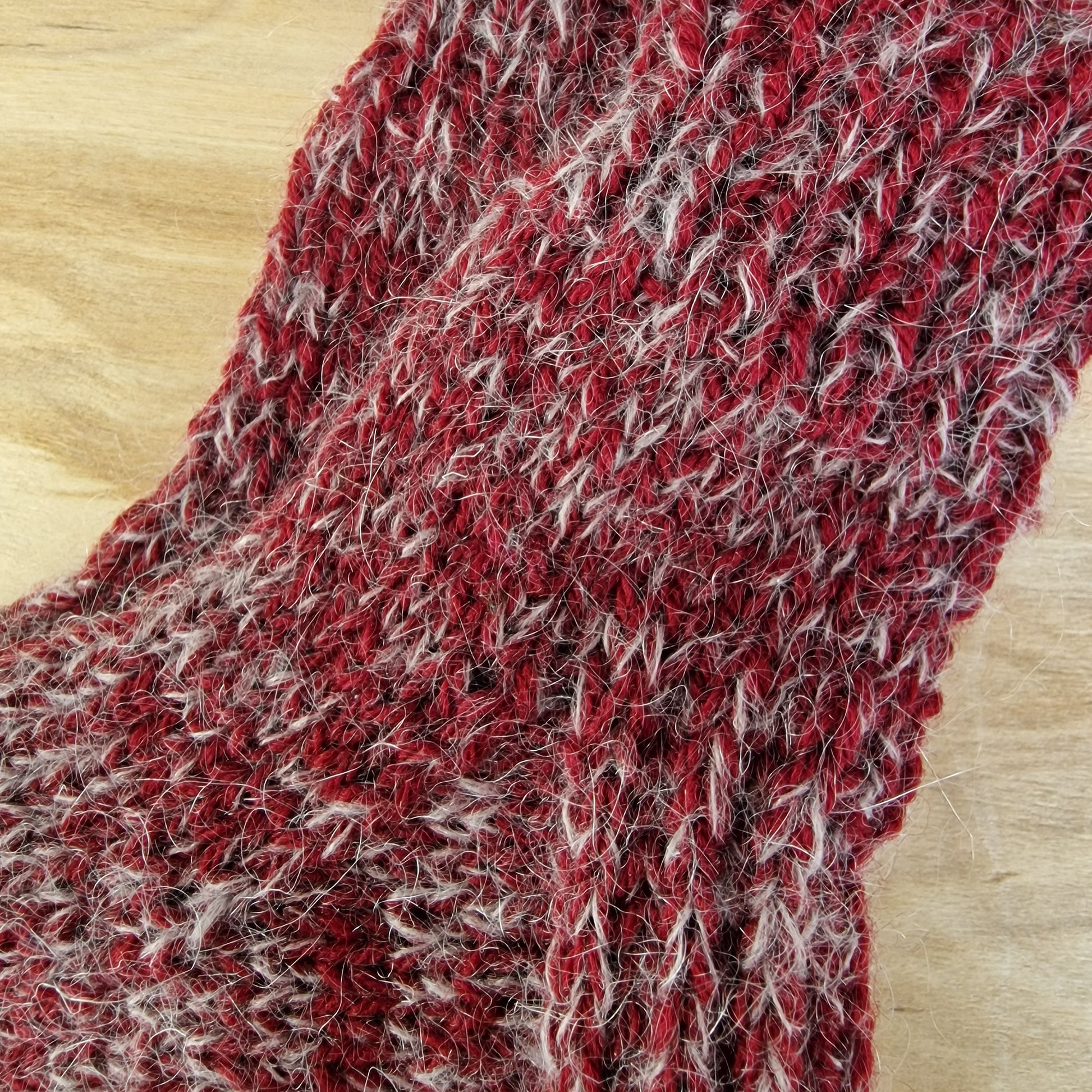 Sarkanu melanža toņu bērnu vilnas zeķes 24.-26.izm. (ALMA 174) - www.tiptip.lv 