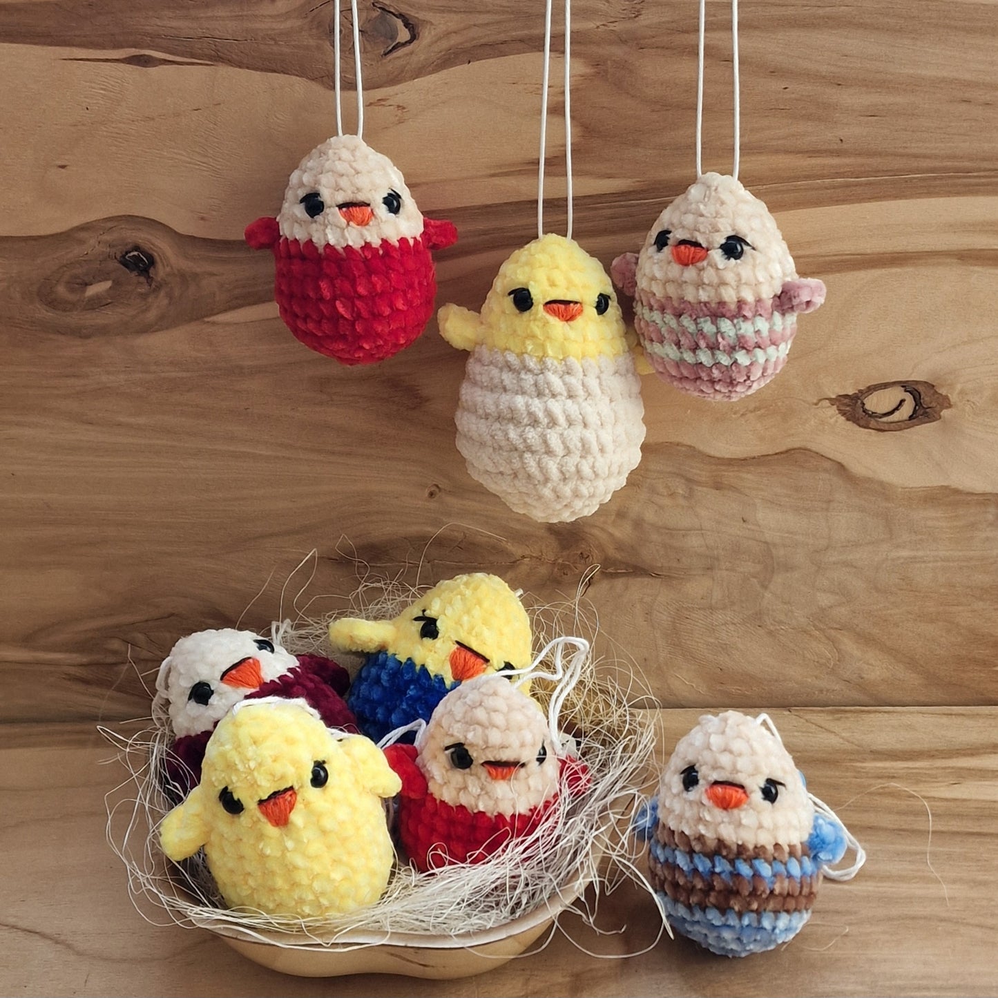 Tamborēts cālēns zils/dzeltens (AIPU 70) - www.tiptip.lv 