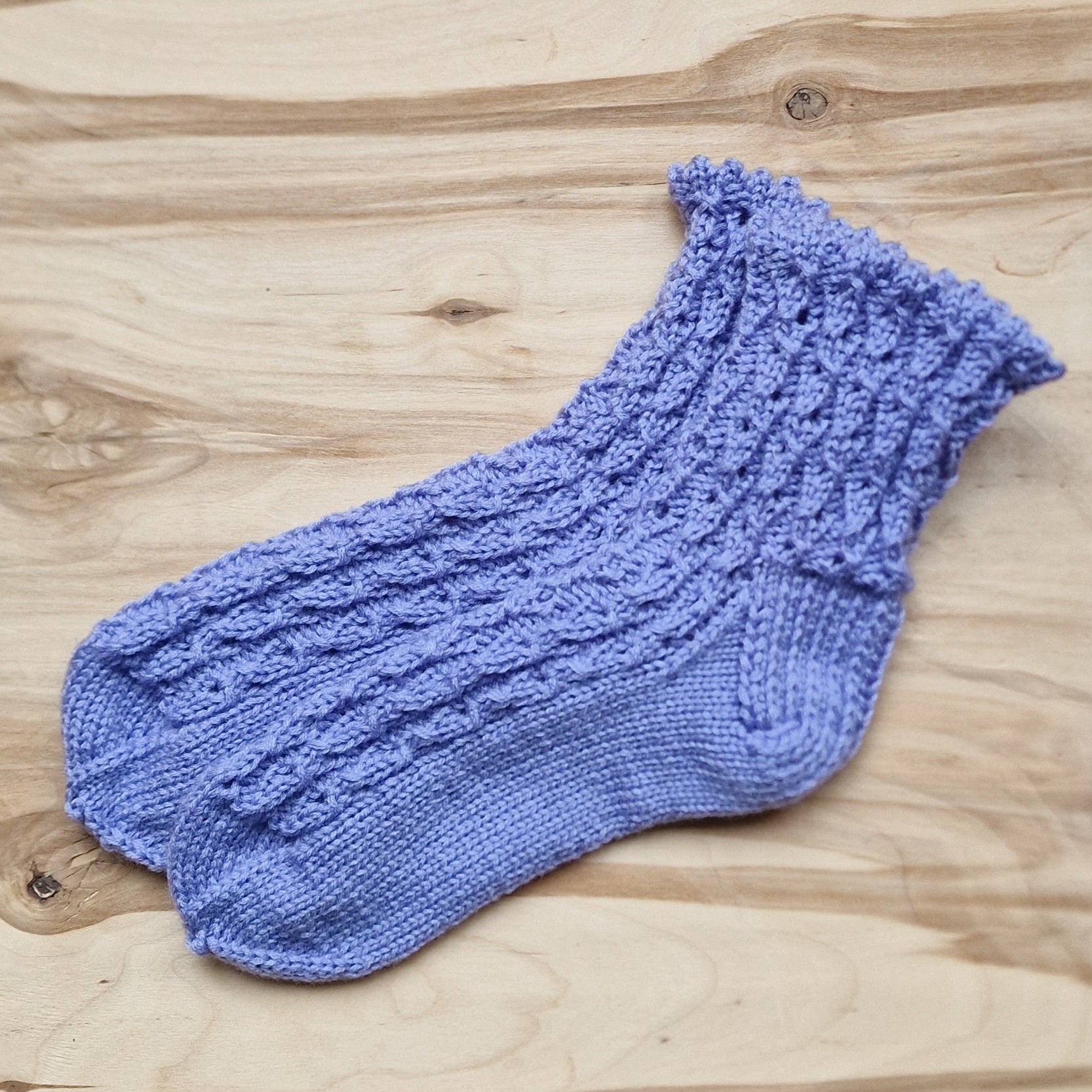 Violetas mežģīņu vilnas zeķes 36.-38.izm. (VEZI 28) - www.tiptip.lv 