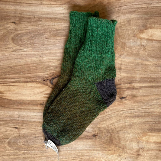 Gradient green wool socks size 40.-41. (IVZE 11)