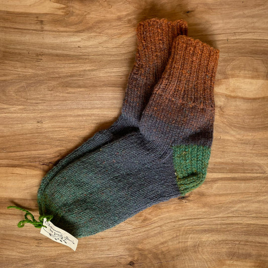 Gradient dark wool socks size 40.-41. (IVZE 13)