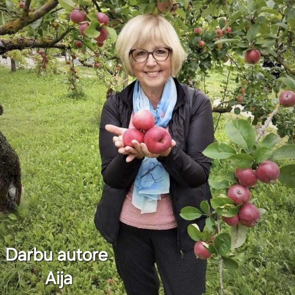 Tamborēta rotaļlieta - liels zaķis ar zilu krekliņu (AIPU 49)