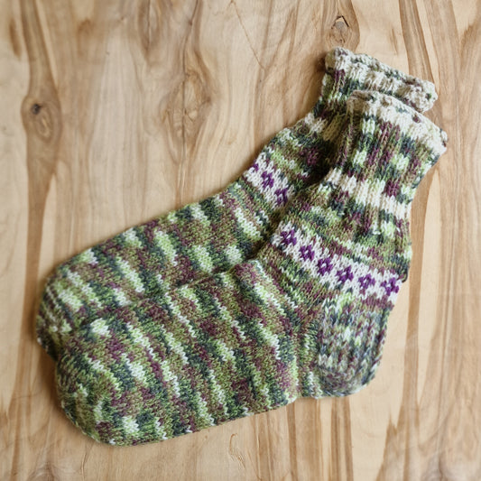 Zaļganu krāsu vilnas zeķes vīriešiem 46.-48.izm. (VALU 11) - www.tiptip.lv 