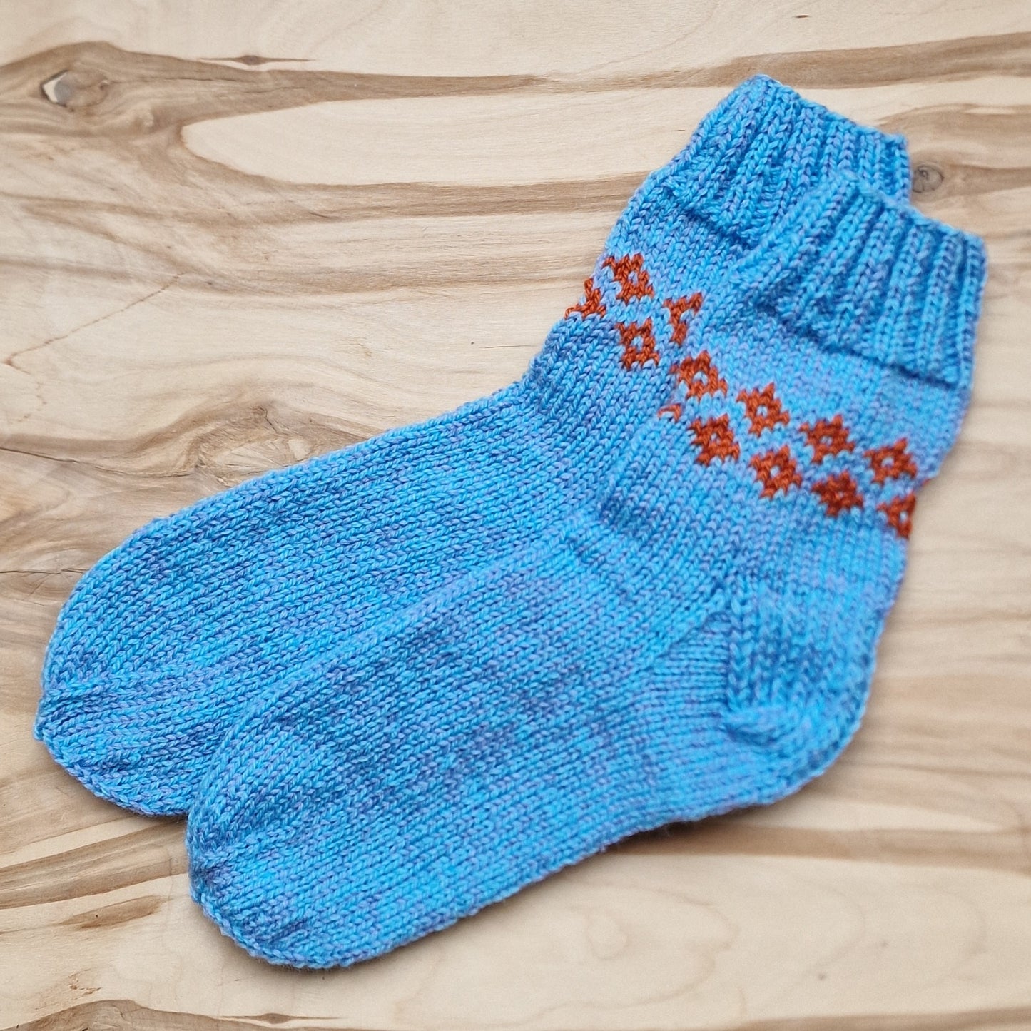 Zilas vilnas zeķes vīriešiem 42.-44.izm. (VEZI 27) - www.tiptip.lv 