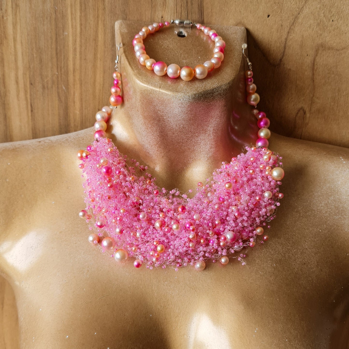 Pink jewelry set (ZMI)