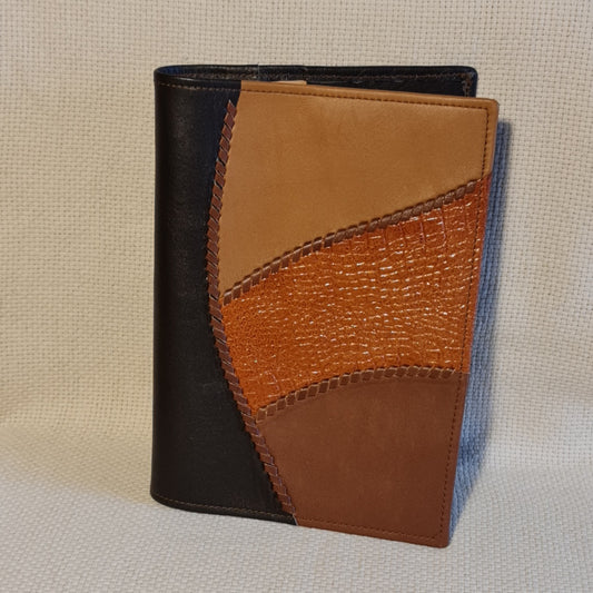 4 brown natural leather book covers (RARA 28)
