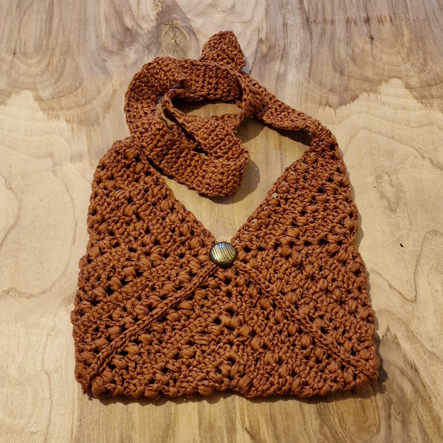 Brown crochet bag (ANST 15)