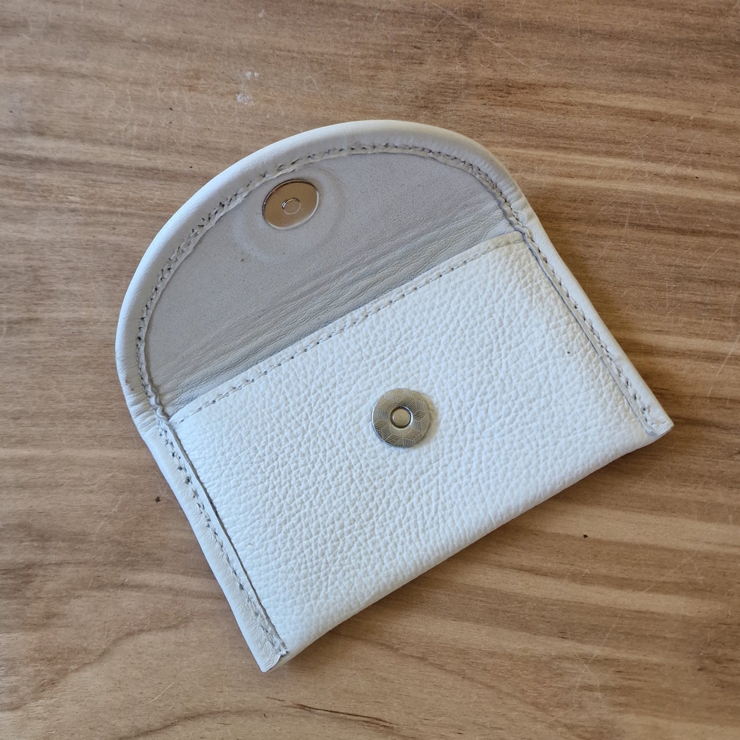 Small Leather Wallet - White (RARA 52)