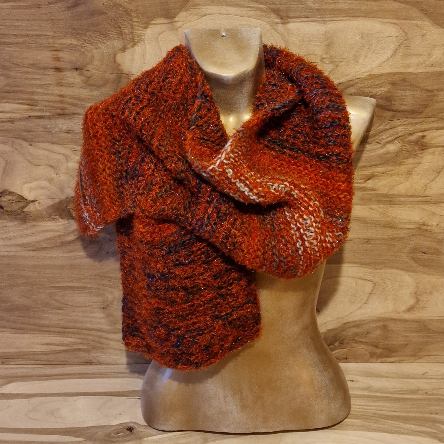 Brown / orange / gray scarf (RECE 27)