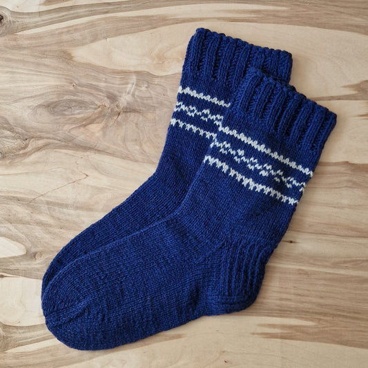 Woolen socks size 40-42. dark blue (MASTER 19)