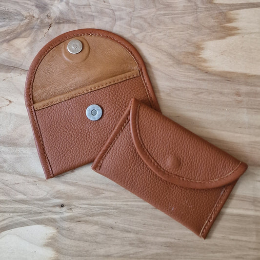 Small leather wallet, light brown (RARA 68)
