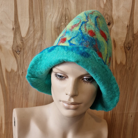 Sauna hat / blue-green (SASU 2)