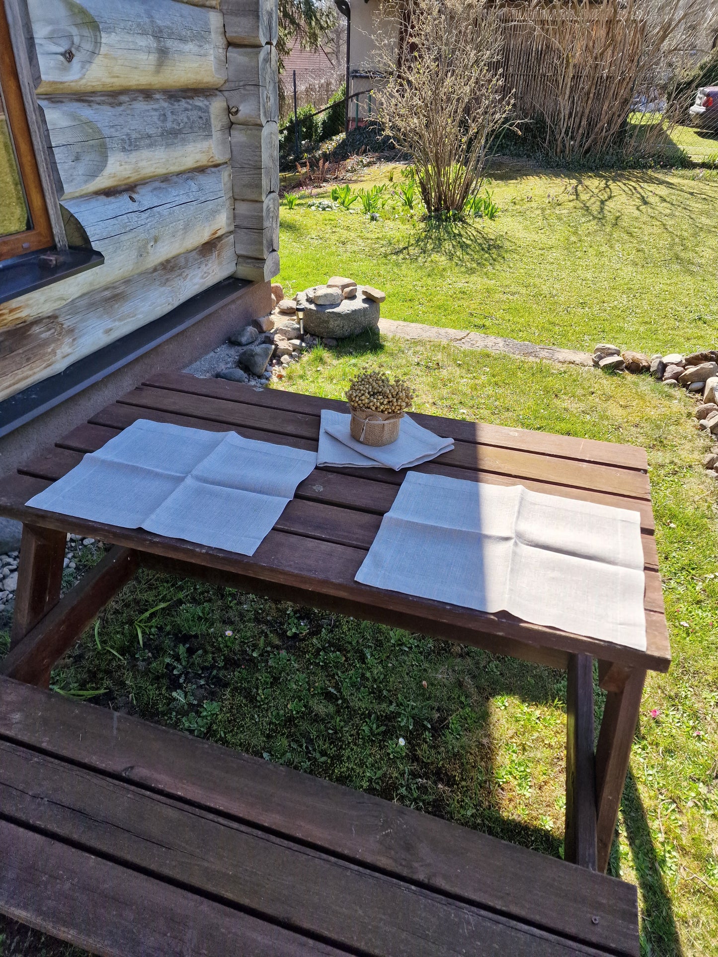 Gaišu toņu lina galva salvetes 40 x 50 cm (DZPĒ 19-22) - www.tiptip.lv 