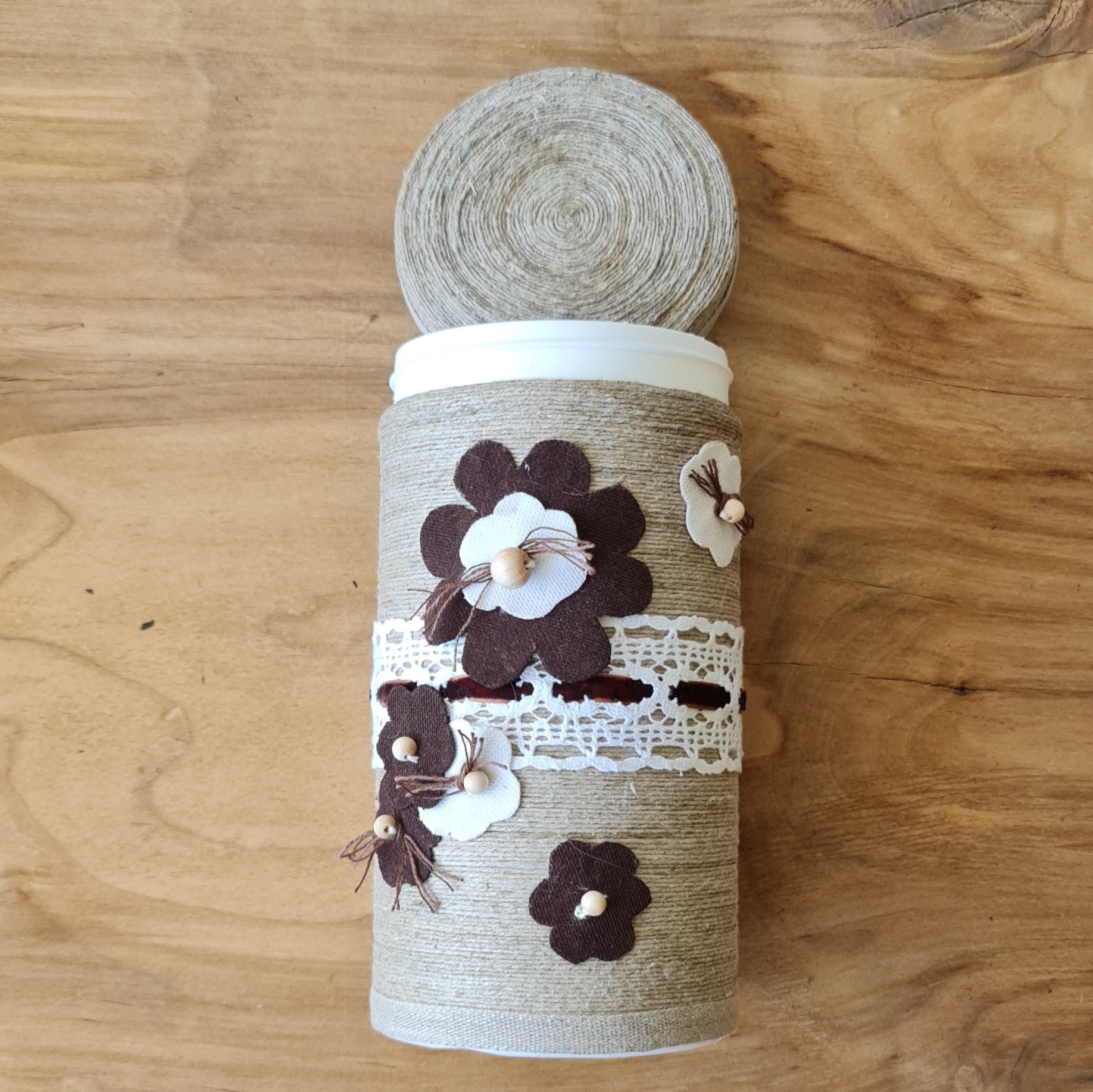 Pārtikas ciba (no uzturvielu kokteiļa) ar skrūvējamu vāku lielā (L ap 1000g griķu) - www.tiptip.lv 