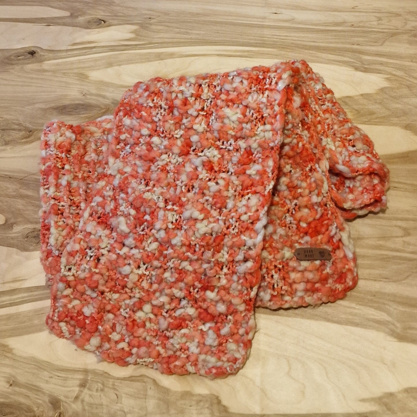 Rozā / gaiši brūna šalle (RECE 26) - www.tiptip.lv 